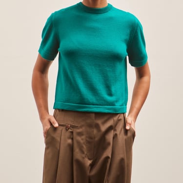 Cordera Merino Wool T-Shirt, Teal Green