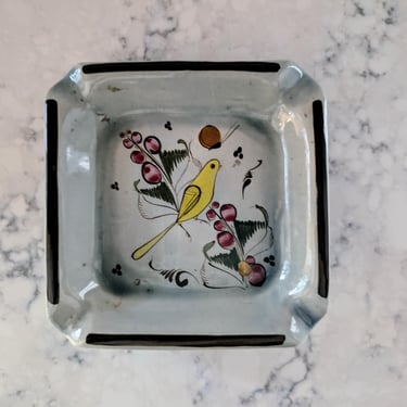 Vintage Tonala Handmade Pottery Ash Tray Made in Mexico 