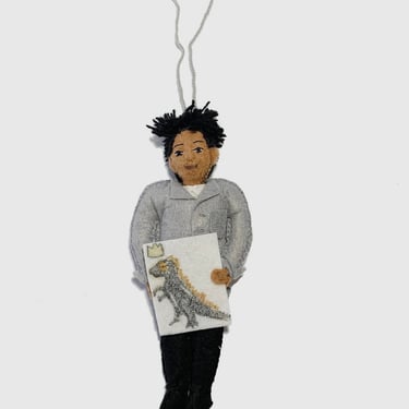 Basquiat Felted Ornament