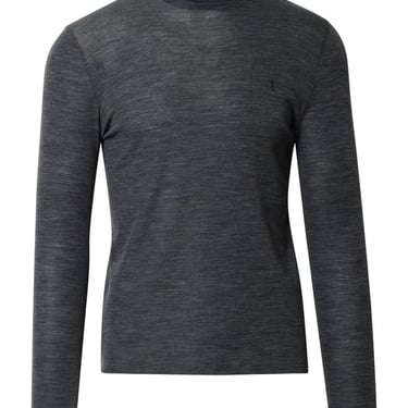 Saint Laurent Grey Wool Turtleneck Sweater Man