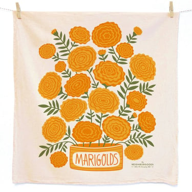 TNG Marigolds Dish Towel