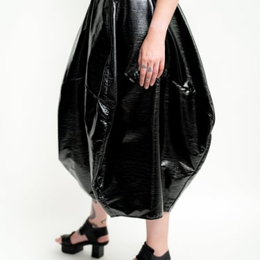 Cody Patent Leather Look Balloon Skirt