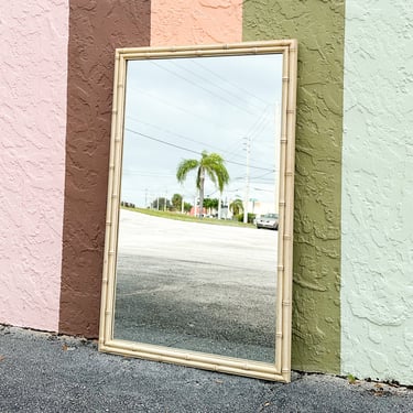 Simple and Chic Faux Bamboo Mirror