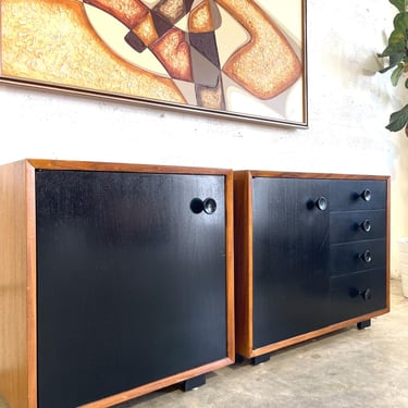 George Nelson and Herman Miller Pair of Cabinets or Chests BCS Mid Century Modern 