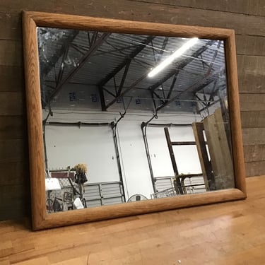 Oak Framed Mirror (Tacoma)