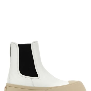 Marni Woman White Nappa Leather Pablo Ankle Boots