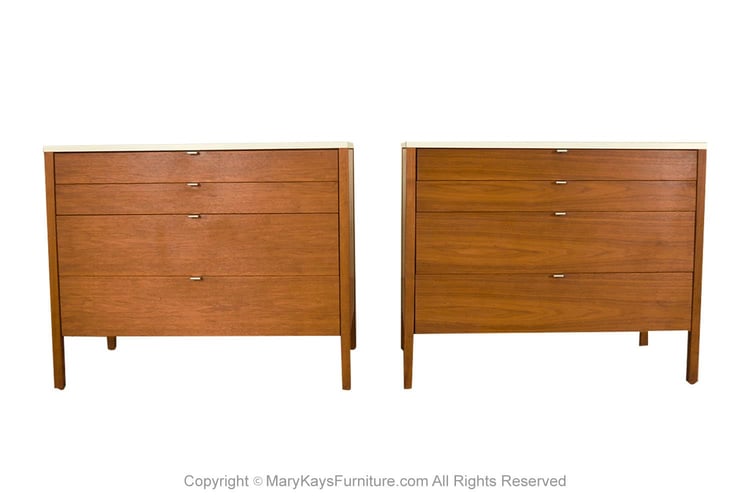 Mid-Century Pair of Florence Knoll Chests of Drawers 