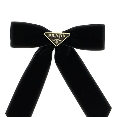 Prada Women Velvet Hair Clip