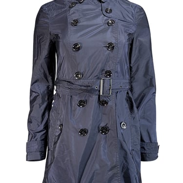 Burberry - Navy Blue Short Trench Coat Sz 2