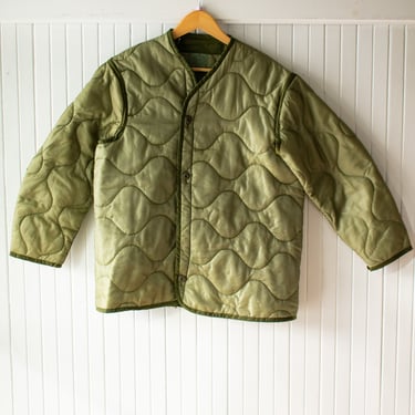 Vintage Quilted Military Liner Small / Medium