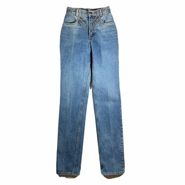 Vintage Lawman Jeans High Rise Straight Leg Western Bareback Blue Denim