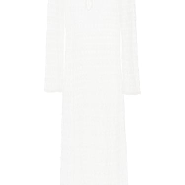 Isabel Marant Long Embroidered Cotton Poros Dress. Women