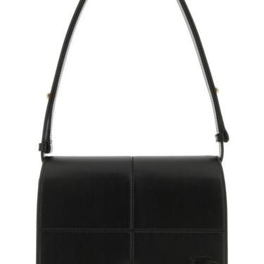 Burberry Women Black Leather Snip Shoulder Bag