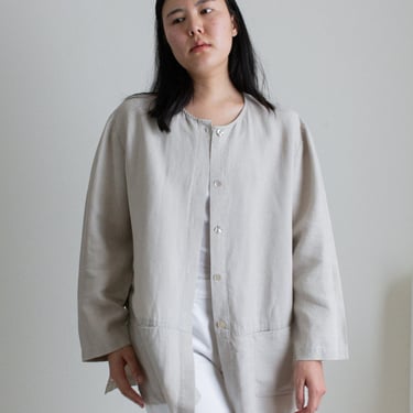 Vintage beige simple chore jacket // XL (2316) 