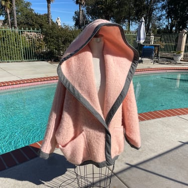 1980’s Gucci Cotton Candy Pink Mohair Cocoon Coat 