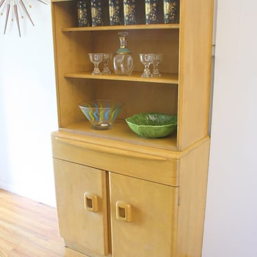 Mid Century Modern China Cabinet Hutch by Heywood Wakefield