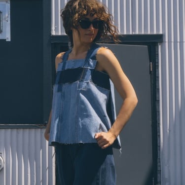 GARMENTORY EXCLUSIVE | Alexa Stark Woven Denim Tank  on Garmentory