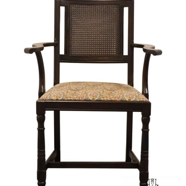 Vintage Antique BERKEY & GAY Solid Walnut Rustic European Dining Arm Chair 