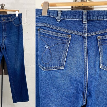 Vintage Calvin Klein Jeans Blue Indigo CK Denim Pants Coat 36