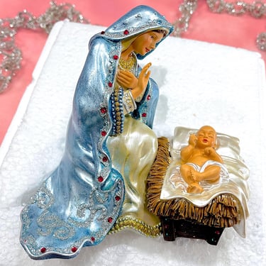 Hawthorne Village Mary and Baby Jesus Nativity Figurine - The Jeweled Nativity Collection - Christmas - Replacement 