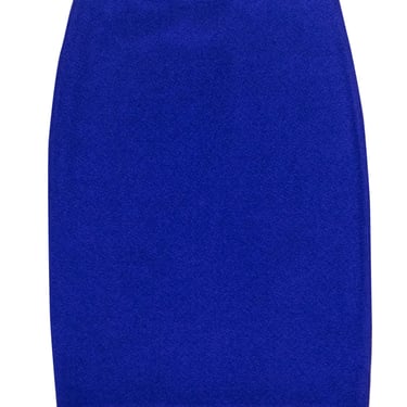 St. John - Indigo Knit Wool Blend Skirt Sz P