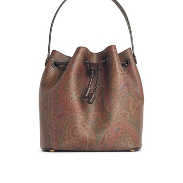 Etro 'Arnica' Bucket Bag In Brown Cotton Blend Women