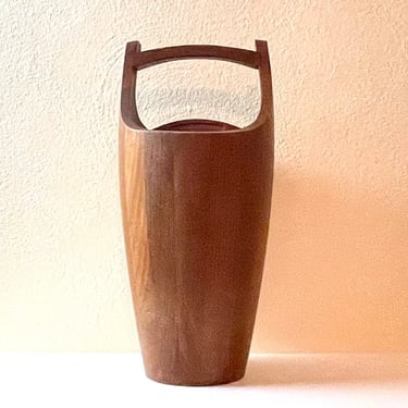 Vintage 1960s Monumental 19 Inch Danish Modern Teak Ice Bucket by Jens Quistgaard for Dansk Denmark 