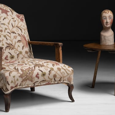Embroidered Armchair / Marotte Bust / Cricket Table