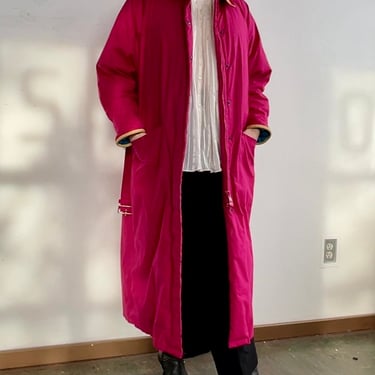 Fuschia Full Length Down Coat (M)