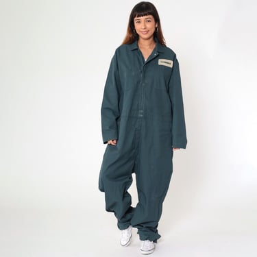 Big Mac Coveralls Green 80s Men's Boiler Suit Jumpsuit Long