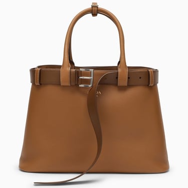 Prada Buckle Large Caramel-Coloured Leather Handbag Women