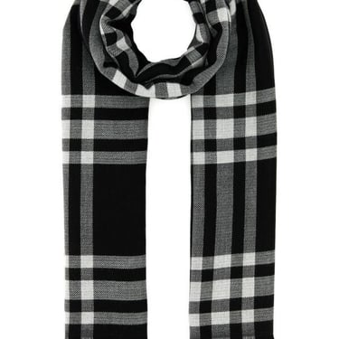 Burberry Women Embroidered Wool Blend Scarf