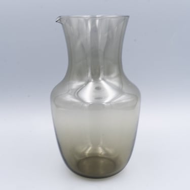 Lobmeyr No. 267 Alpha Water Pitcher, Gray | Designed by Hans Harald Rath C. 1953 | Mouthblown Crystal Muslin 