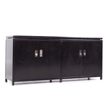 Michael Taylor for Baker Far East Mid Century Ebonized Credenza - mcm 