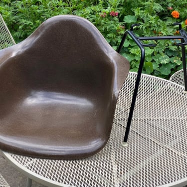 Original Vintage Herman Miller Eames Seal Brown DAX Shell Chair 