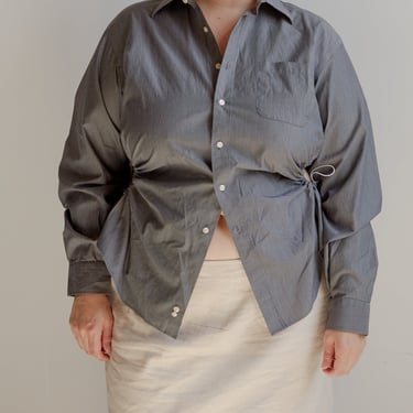 Nena Hansen - Gray Striped Bungee Shirt (1X)