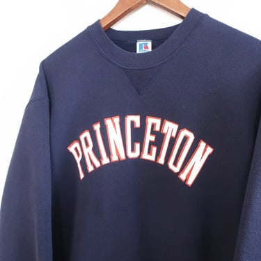 Princeton sweatshirt / college sweatshirt / 1980s Princeton Ivy League v stitch Russell crew neck sweatshirt XL 