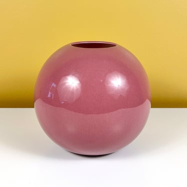 Deep Mauve Ball Vase 