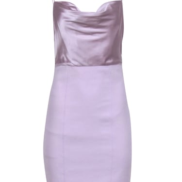 Cinq a Sept - Lavender Silk Paneled Cowlneck "Karina" Dress Sz 6