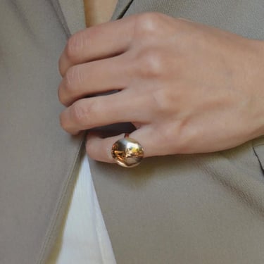 Orb ring, gold