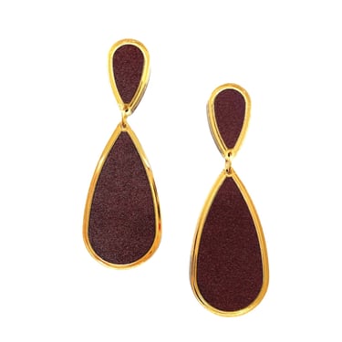 Sample Sale Chocolate Brown Satin Ava Earrings