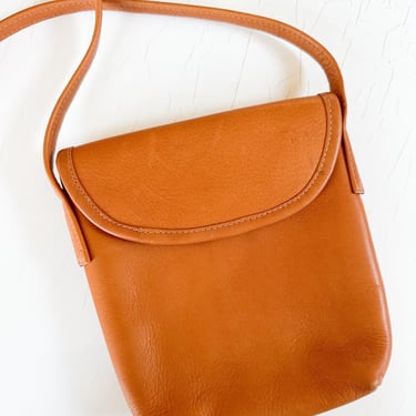 Vintage 1980s Caramel Leather Bag 