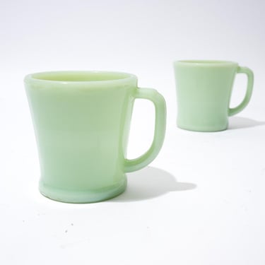 Vintage Jadeite Coffee Mug with D Handle, Individual Sale, 1960s 