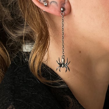 Dangling Spider Earrings