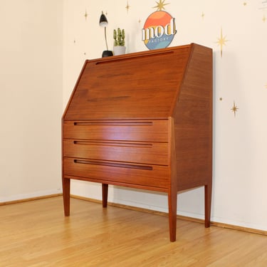 Nils Jonsson - Danish Teak Compact Secretary Desk