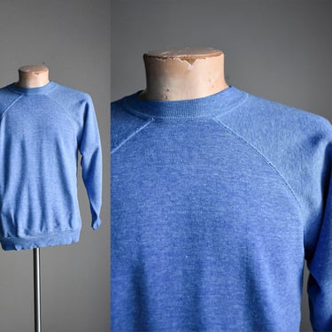 Vintage Soft Blue Raglan Sweatshirt 