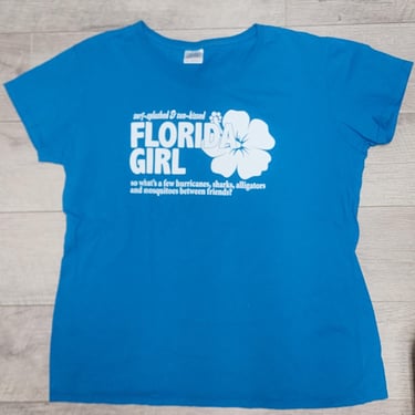 Florida Girl Hurricane T-Shirt Size Medium 