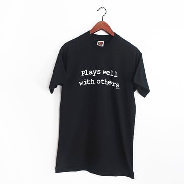 Plays Well With Others shirt / 90s t shirt / 1990s Plays Well With Others single stitch t shirt Medium 