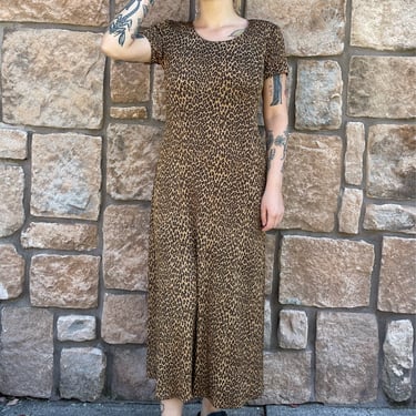 90s leopard sparkle dress