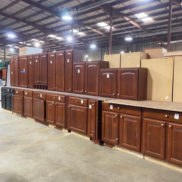 19 Piece Set of Arched Panel Kitchen Cabinets by Merillat Classic®